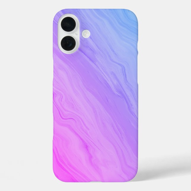 Marble Luxe - Blau und Lila Farbton Case-Mate iPhone Hülle (Rückseite)