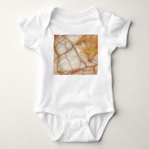 Marble Majestät: Glossy Elegance Baby Strampler