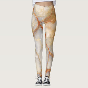 Marble Majestät: Glossy Elegance Leggings
