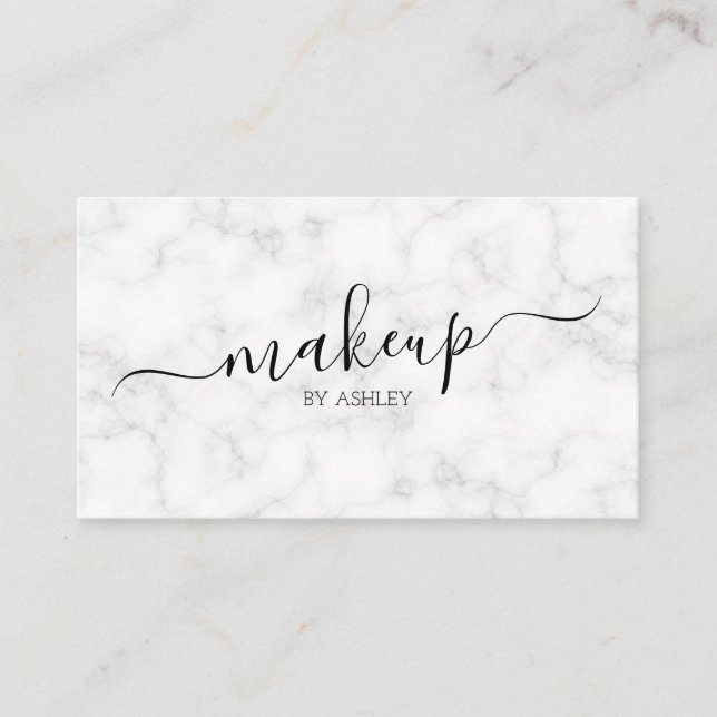 MARBLE Makeup Business Card Visitenkarte (Vorderseite)