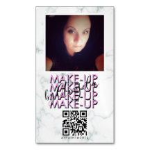 Marble Makeup Salon QR Code Foto