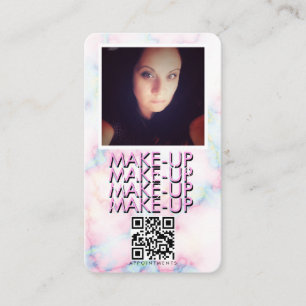 Marble Makeup Salon QR Code Foto Visitenkarte