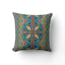 Marble Mandala Throw Kissen