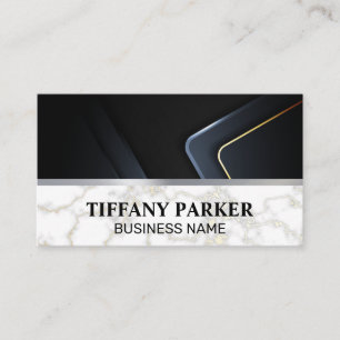 Marble Metallic Trim Visitenkarte
