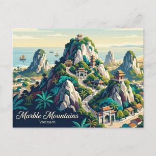 Marble Mountains Vietnam Postkarte