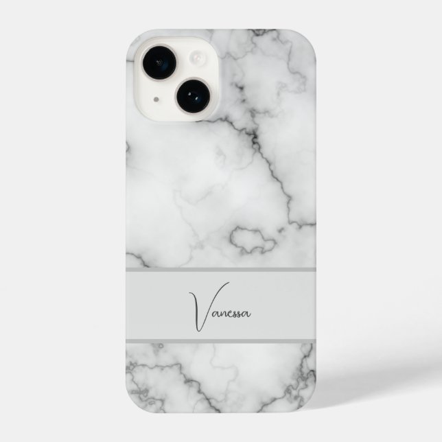 Marble-Musterpersonalisierung iPhone Hülle (Rückseite)