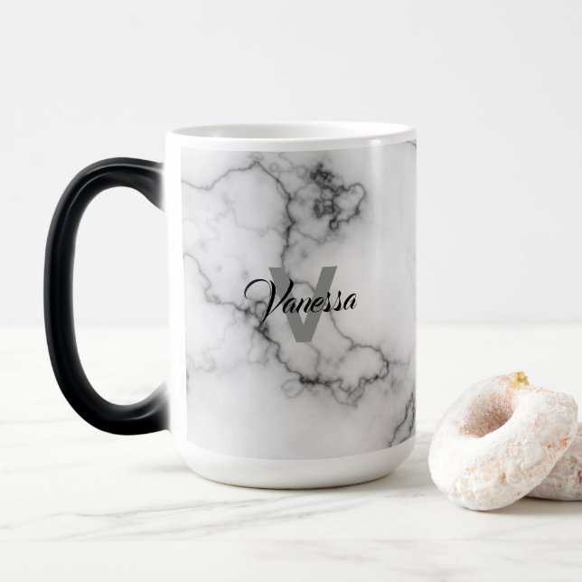 Marble-Musterpersonalisierung Verwandlungstasse (Mit Donut)