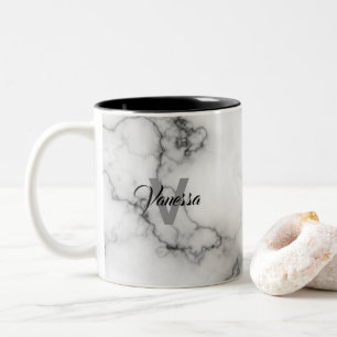 Marble-Musterpersonalisierung Zweifarbige Tasse