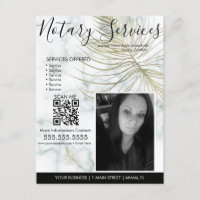 Marble Notary Services Foto Business Flyer
