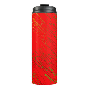Marble Red Thermal Tumbler Thermosbecher