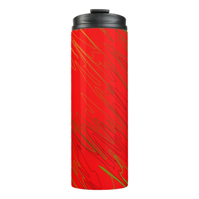 Marble Red Thermal Tumbler Thermosbecher (Vorderseite)