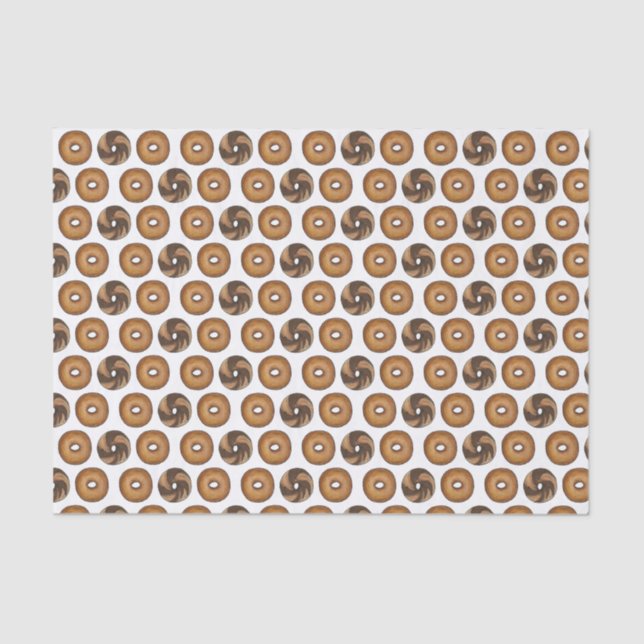 Marble Rye Schlicht Bagels Frühstück Brunch NYC De Seidenpapier (Vorderseite)