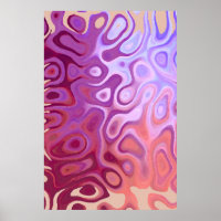 Marble Slick Metallic Burgundy Beige
