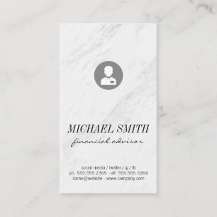 Marble Stone Business Avatar Visitenkarte