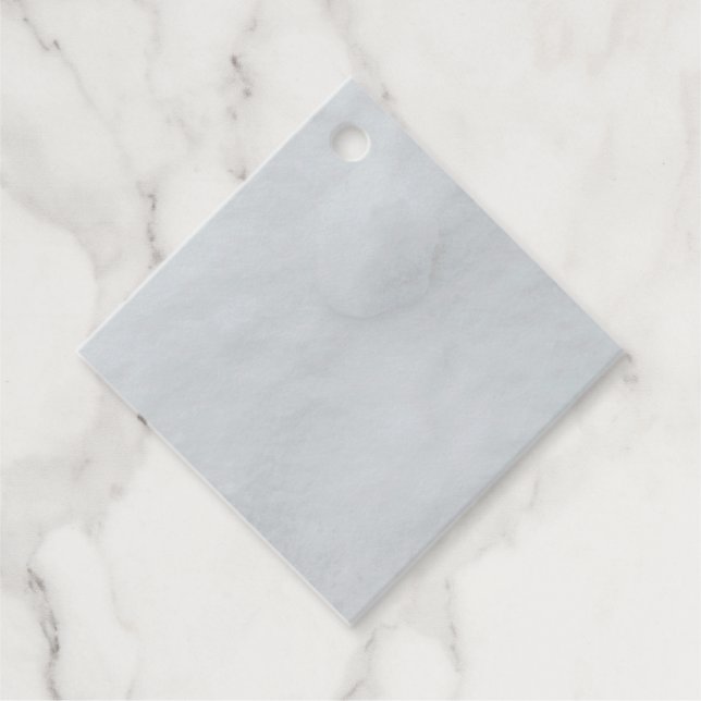 Marble Stone Diamond Gefälligkeitstags Geschenkanhänger (Vorderseite)