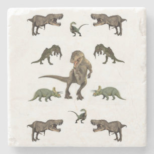 Marble Stone Dinosaur Steinuntersetzer