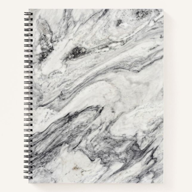 Marble Stone Muster Spiral Notebook Notizbuch (Vorderseite)