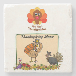 Marble Stone Untersetzer Erntedank