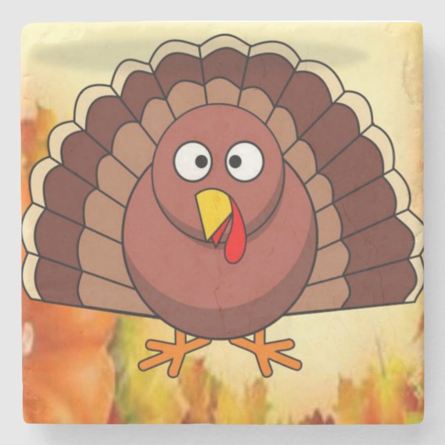 Marble Stone Untersetzer Erntedank (Vorderseite)