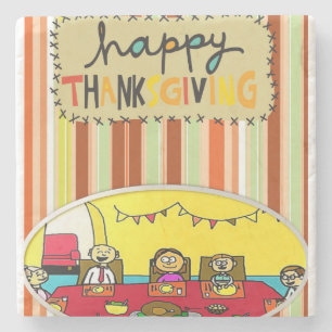 Marble Stone Untersetzer Erntedank