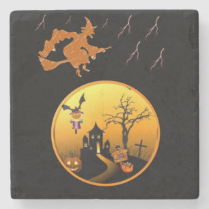 Marble Stone Untersetzer Halloween