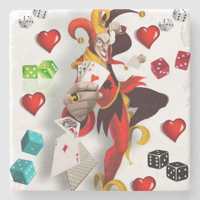 Marble Stone Untersetzer Joker (Vorderseite)