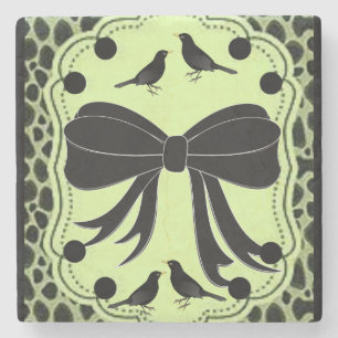 Marble Stone Untersetzer Leopard