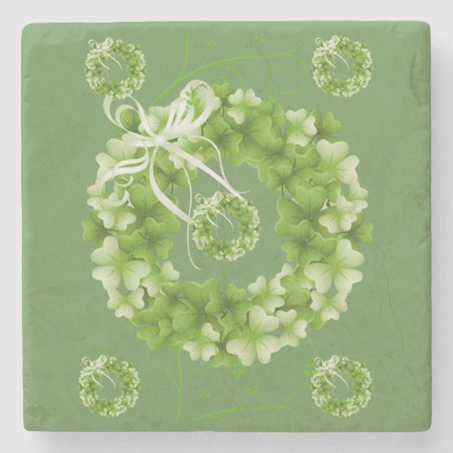 Marble Stone Untersetzer St. Patrick's Day (Vorderseite)