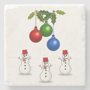 Marble Stone Untersetzer Weihnachten