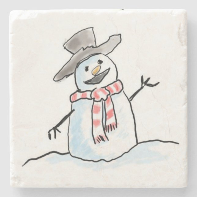 Marble Stone Untersetzer Weihnachten (Vorderseite)