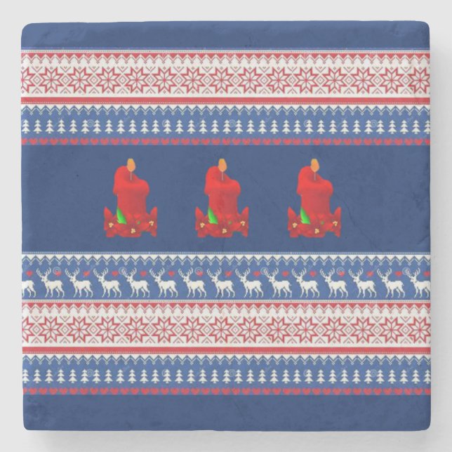 Marble Stone Untersetzer Weihnachten (Vorderseite)