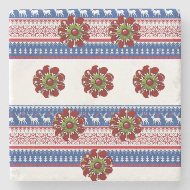 Marble Stone Untersetzer Weihnachten (Vorderseite)