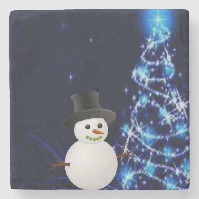 Marble Stone Untersetzer Weihnachten (Vorderseite)