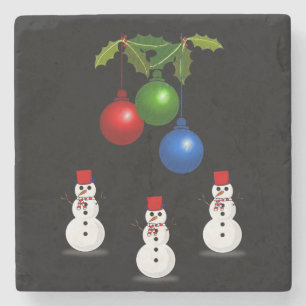 Marble Stone Untersetzer Weihnachten