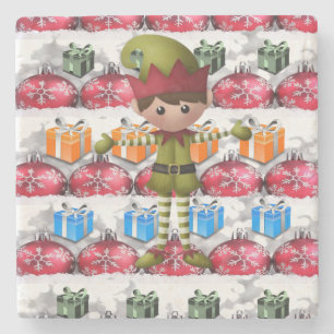 Marble Stone Untersetzer Weihnachten