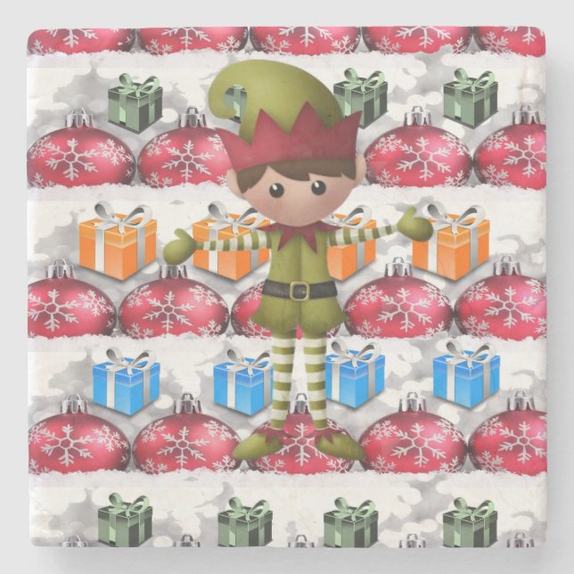 Marble Stone Untersetzer Weihnachten (Vorderseite)