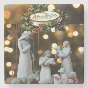 Marble Stone Untersetzer Weihnachten