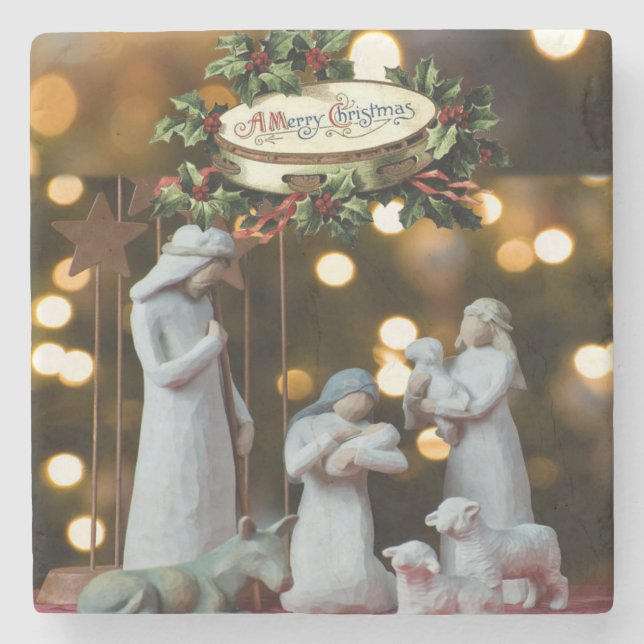 Marble Stone Untersetzer Weihnachten (Vorderseite)