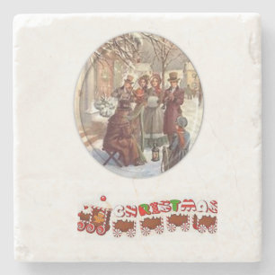 Marble Stone Untersetzer Weihnachten