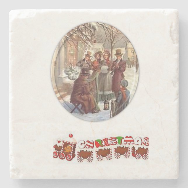 Marble Stone Untersetzer Weihnachten (Vorderseite)