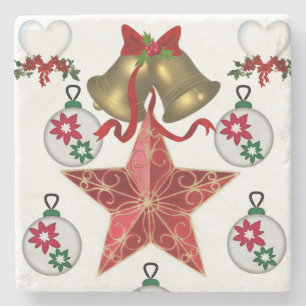 Marble Stone Untersetzer Weihnachten