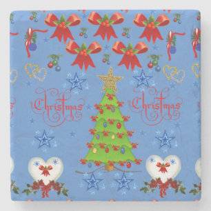 Marble Stone Untersetzer Weihnachten