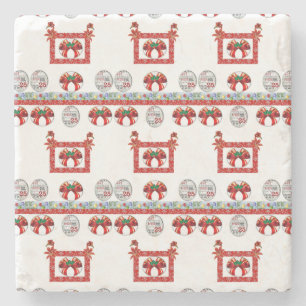 Marble Stone Untersetzer Weihnachten