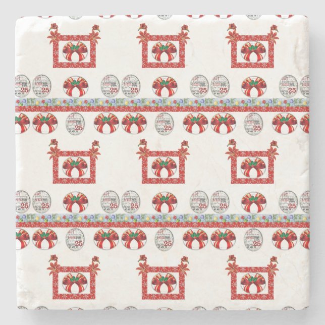 Marble Stone Untersetzer Weihnachten (Vorderseite)