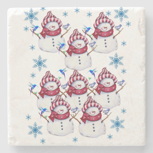 Marble Stone Untersetzer Weihnachten (Vorderseite)