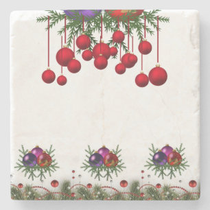 Marble Stone Untersetzer Weihnachten