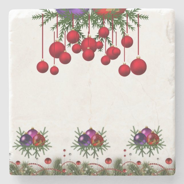 Marble Stone Untersetzer Weihnachten (Vorderseite)