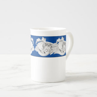 Marble Tendrils auf einer Knochen-China-Tasse Prozellantasse