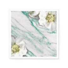 Marble Tiffany Emerald White Jasmine Glitzer