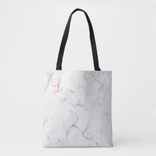 Marble Tote Bag mit initialer Momogrammatierung